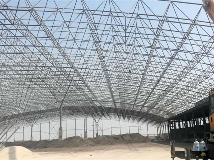 邹城钢厂料仓网架工程